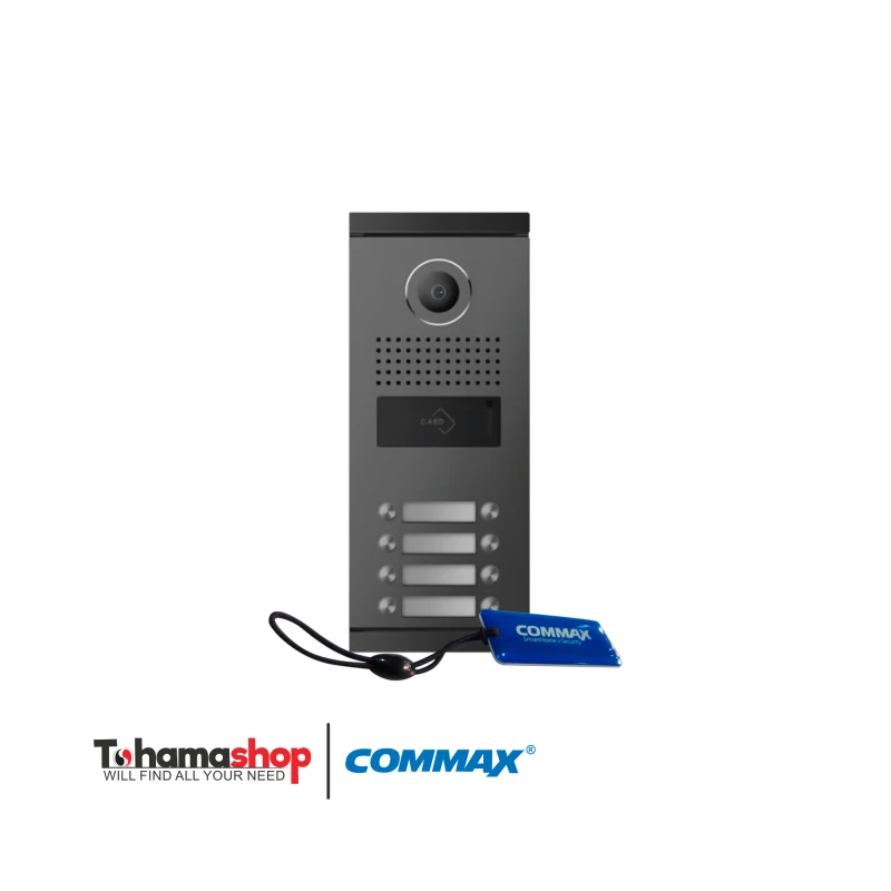 لوحة انتركم مرئى كوماكس لـ 8 شقة تدعم فتح الباب بالكارت