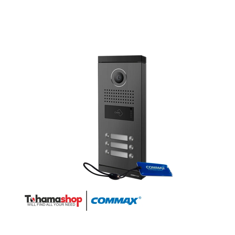 لوحة انتركم مرئى كوماكس لـ 6 شقة تدعم فتح الباب بالكارت