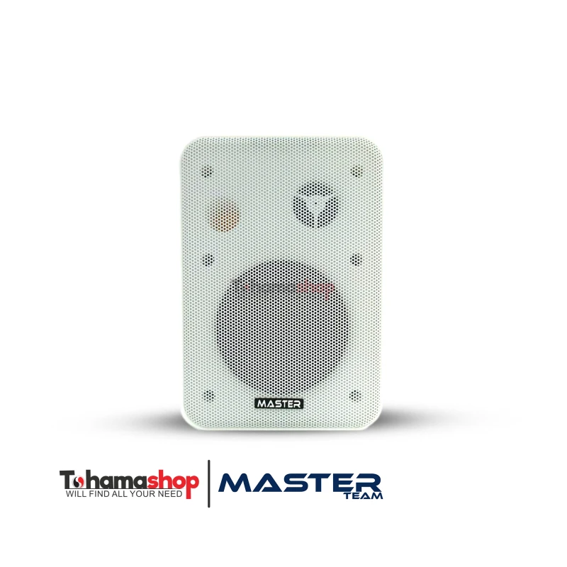 (سماعة حائط ماستر تيم 20 وات فولت اوم (ابيض/اسود